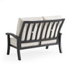 Fairmont Rustic Bronze Aluminum with Cushions Loveseat