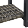 Nantucket Black Polymer 20 x 16 in. End Table