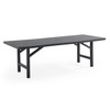 Nantucket Black Polymer 96 x 40 in. Dining Table