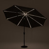 Tempo 11 ft. LED Solar Aluminum Market Umbrella