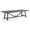 Fairmont Aged Bronze Aluminum 100 x 42 in. Dining Table -