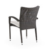 Fairmont Espresso Wicker Stacking Dining Chair