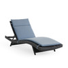 Terrace Outdoor Wicker Contour Chaise with Cushion