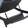 Terrace Outdoor Wicker Contour Chaise with Cushion