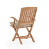 Westport Teak Folding Arm Chair With Cushion