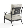 Naples Aged Bronze Estate Cast Aluminum Club Chair With Cushion