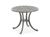Naples Aged Bronze Cast Aluminum with Cushions 2 Piece Chaise Lounge Set + 22 in. D Table