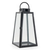 Tapered Prism Lantern, Iron - 17 in