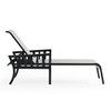 Siena Coal Aluminum Sailing Seagull Sling Chaise Lounge