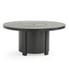 Fairmont Rustic Bronze Aluminum Round Gas Fire Pit, 54 in. Diameter
