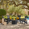 Newport 5-Piece Adirondack Chair Set with 28 in. Smokeless Fire Pit