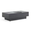 Laguna Aluminum Rectangular 63 in. x 31 in. Gas Fire Pit Table