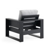 Montauk Polymer with Cushions 5 Piece Chat Set + 42 in. Sq. LP Gas Fire Pit