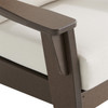Savannah Mocha Polymer Loveseat with Cushions