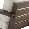 Savannah Mocha Polymer Loveseat with Cushions