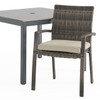 Sonoma Outdoor Wicker with Cushions 5 Piece Dining Set + 40 in. Sq. Table