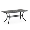 Roma Black Gold Cast Aluminum with Cushions 4 Piece Sofa Group + 42 x 21 in. Coffee Table