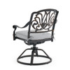 Roma Black Gold Cast Aluminum with Cushion Swivel Rocker