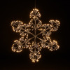 Flashing Snowflake and Silver Wire Warm White, 336 Lights