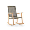 Hampton Driftwood Outdoor Wicker and Solid Teak Rocking Chair