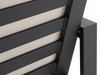 Soho Midnight Aluminum and Oyster Cushion Dining Chair