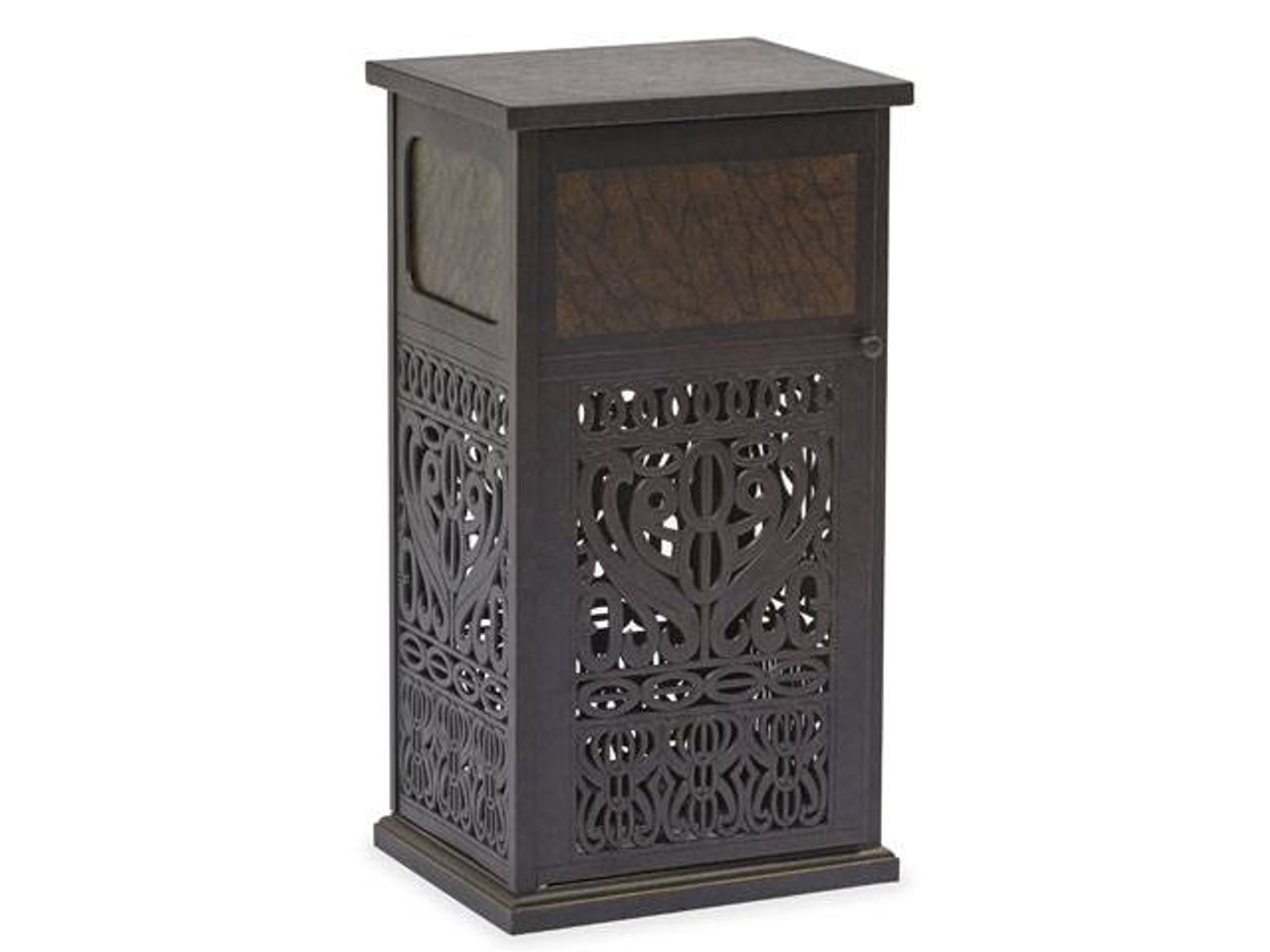 Verona Desert Bronze Cast Aluminum Trash Can