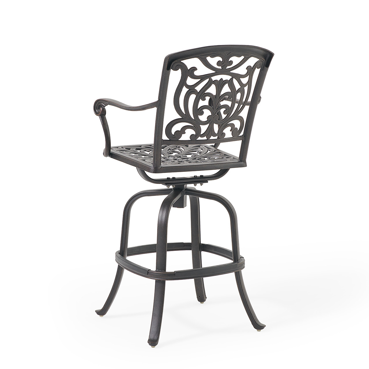 Verona Desert Bronze Cast Aluminum Swivel Bar Stool