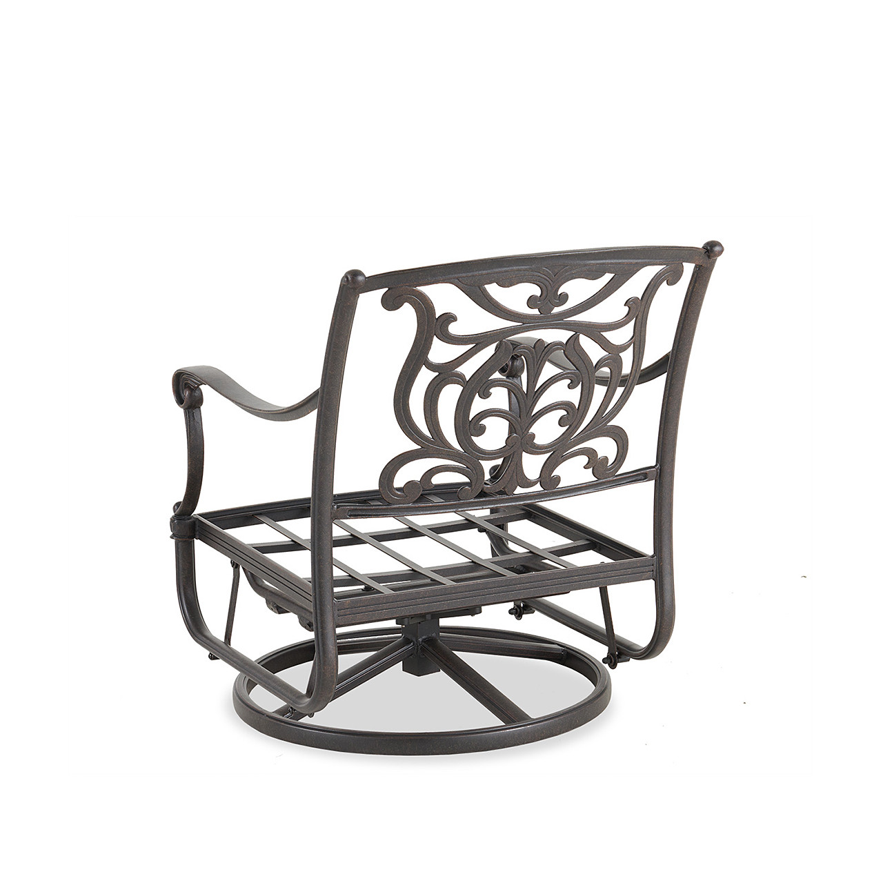 Verona Desert Bronze Cast Aluminum Swivel Club Rocker