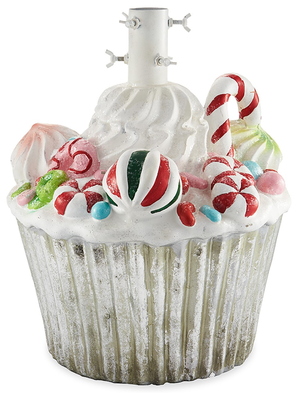 In-Store Only - 21 in. Concrete Candy-Cupcake Christmas Tree Stand