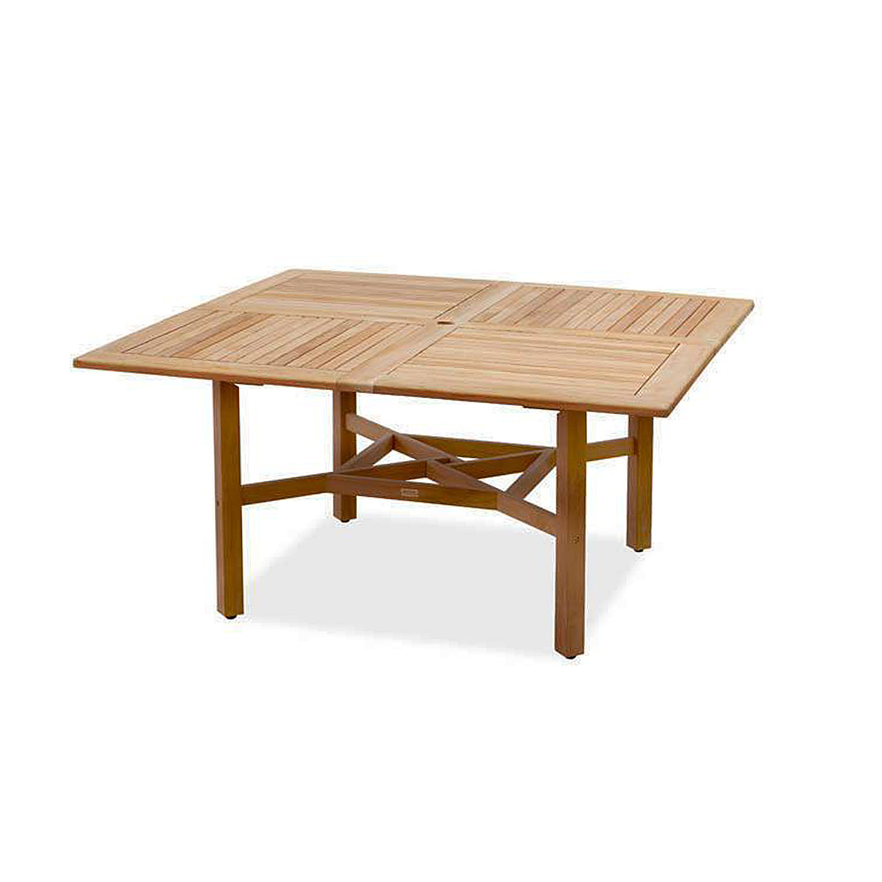 Camden Natural Oil Stain Solid Teak 63 in. Sq. Dining Table