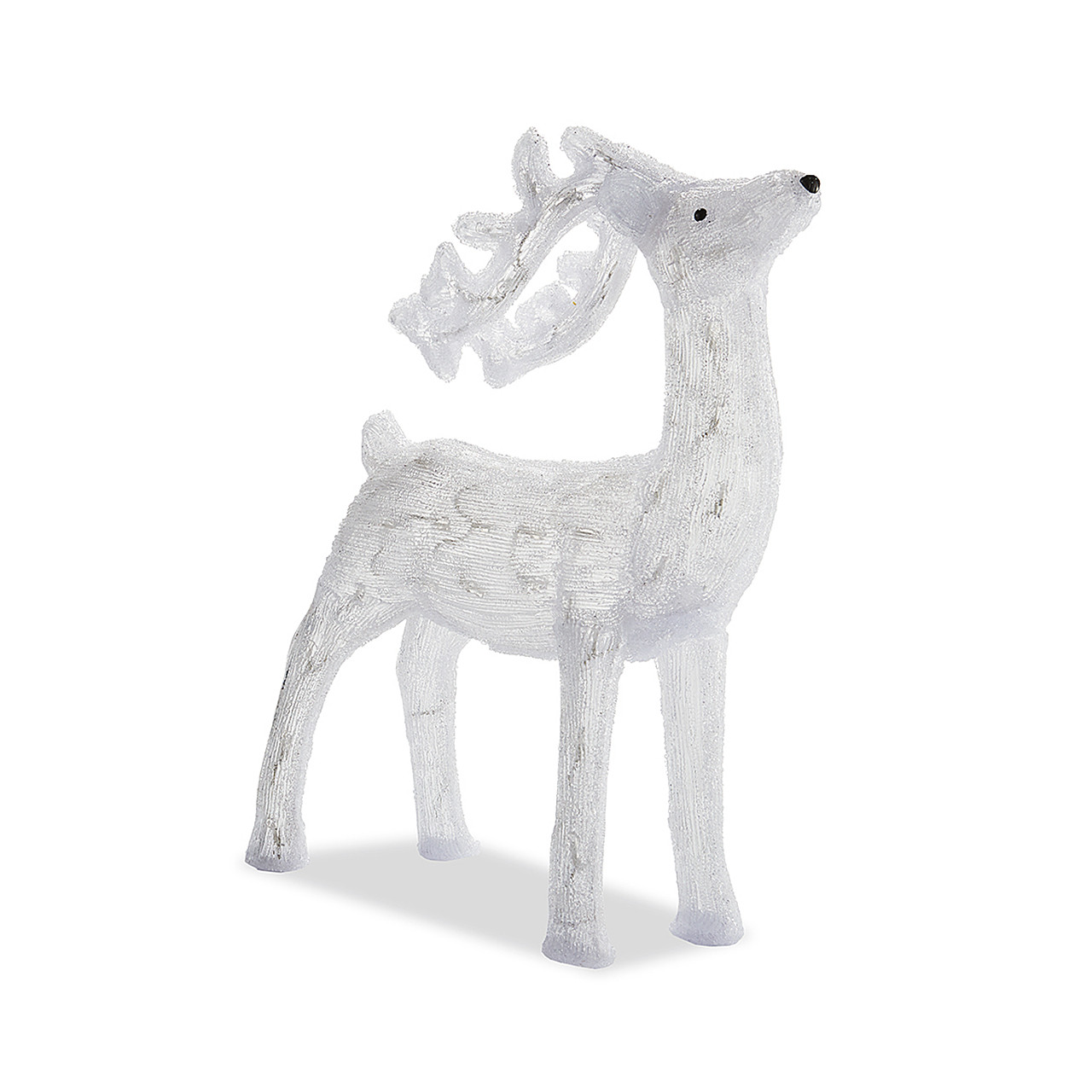 28 in. Flashing Lights Reindeer Acrylic Christmas Decor Piece LED Cool White, 100 Lights