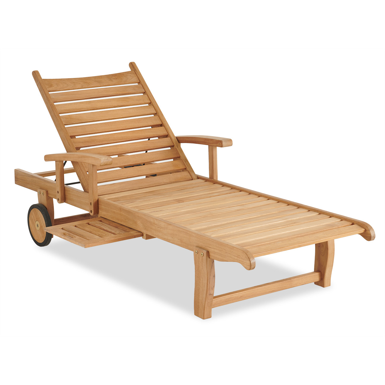 Eastchester Natural Stain Solid Teak Chaise Lounge