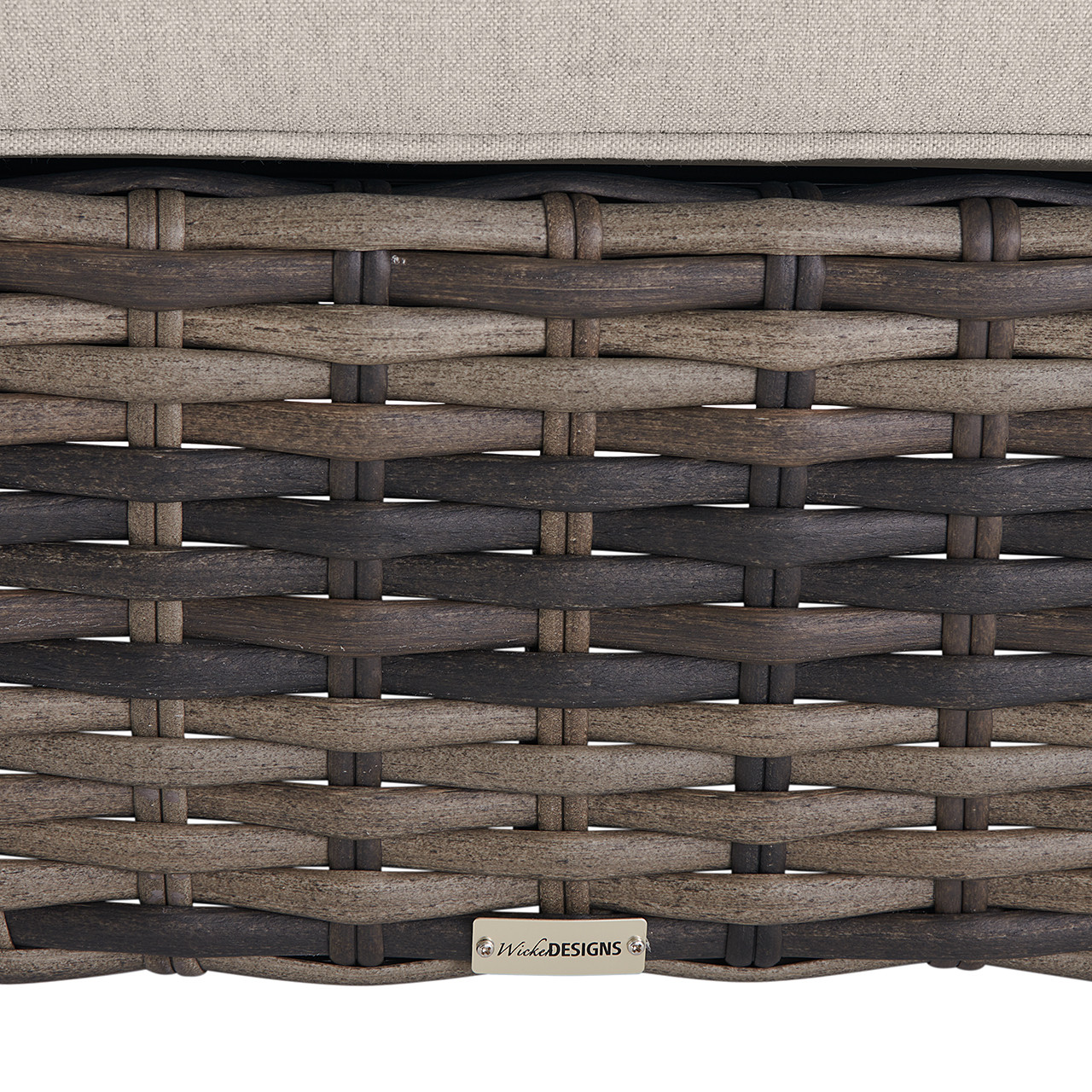 Tangiers Outdoor Wicker with Cushion Ottoman