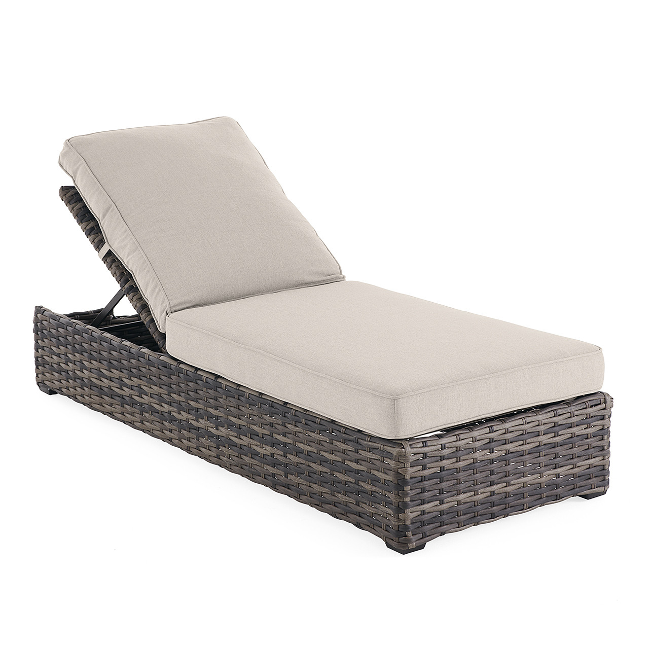 Tangiers Outdoor Wicker with Cushions Chaise Lounge