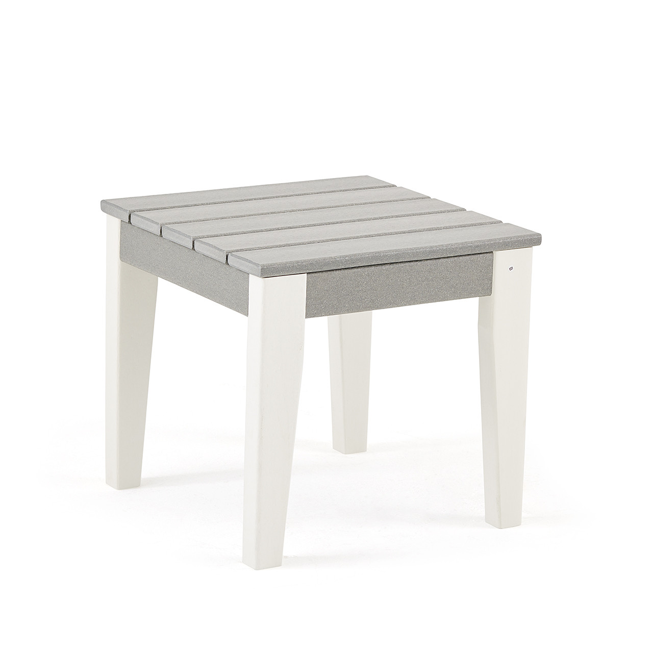 Farmhouse Polymer 18 in. Sq. Side Table