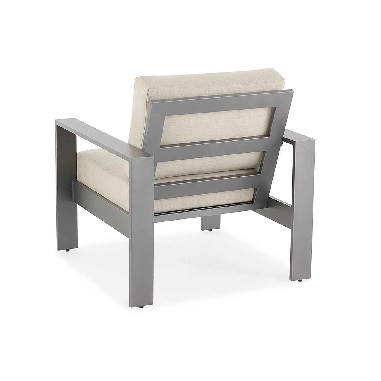 Soho Slate Grey Aluminum with Cushions Club Chair