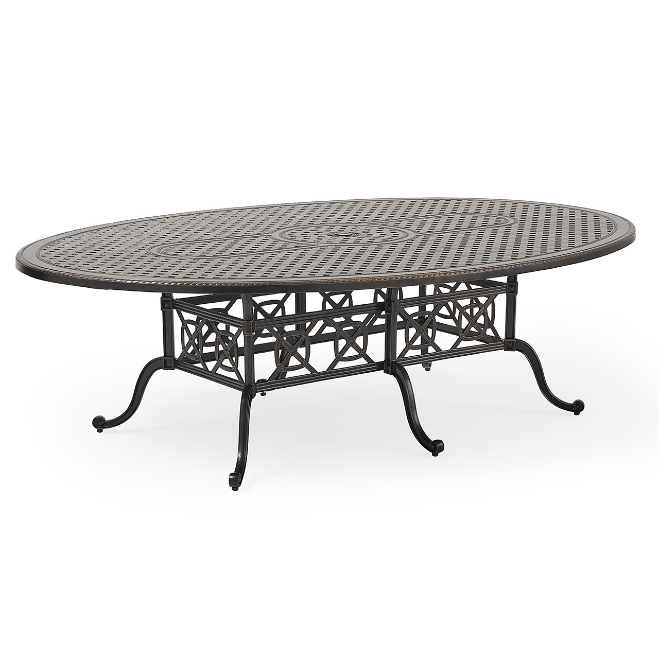 Florence Cast Aluminum 102 x 72 in. Dining Table