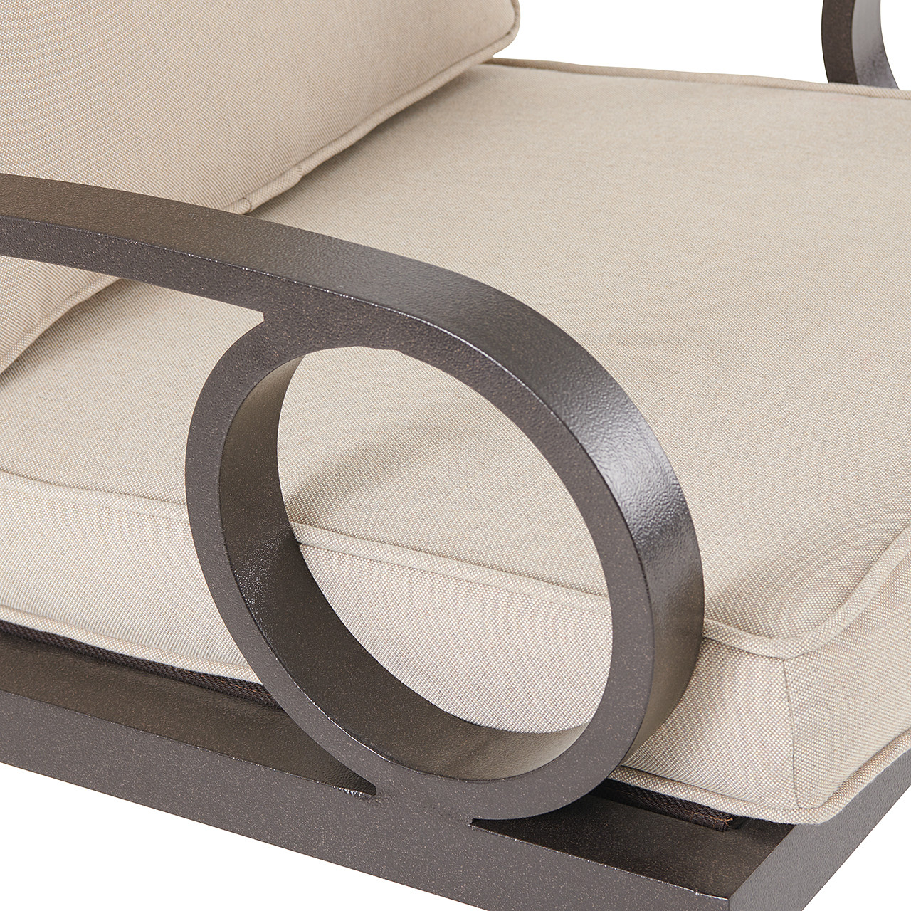 Ravello Scoria Aluminum with Cushions Dining Chair