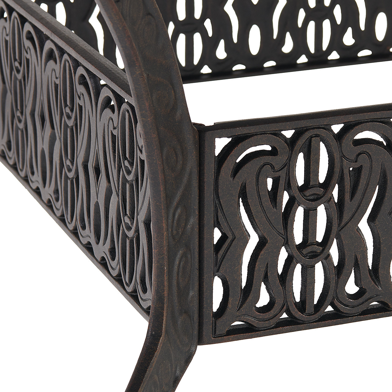 Verona Desert Bronze Cast Aluminum 84 x 60 in. Dining Table