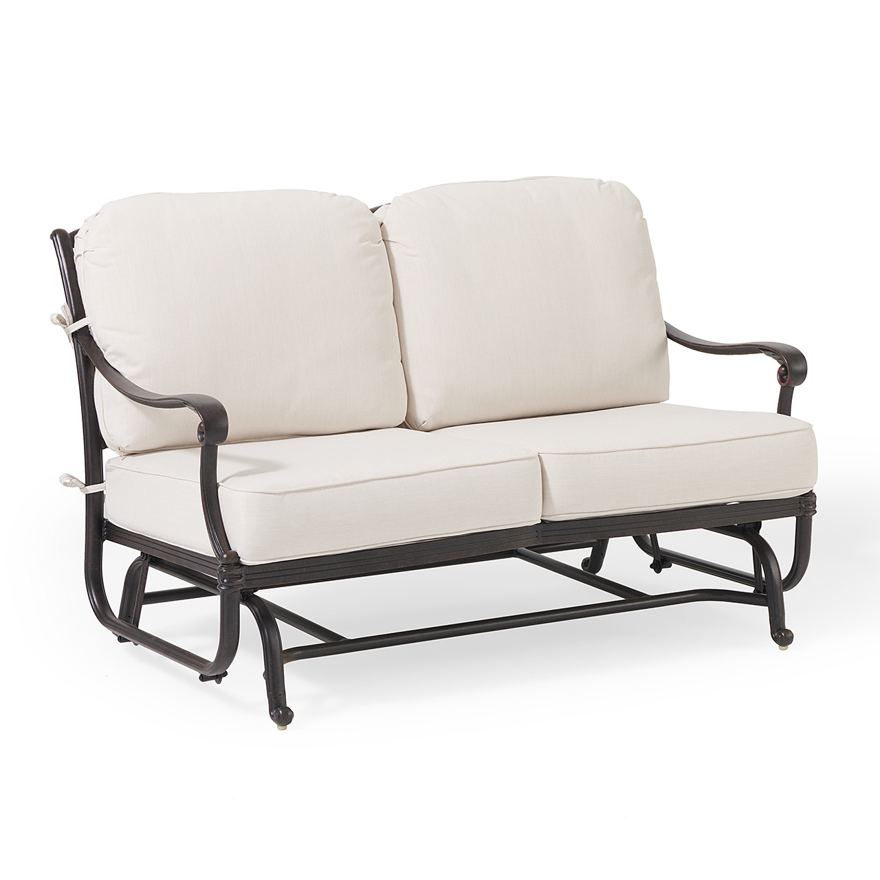 Verona Desert Bronze Cast Aluminum Loveseat Glider