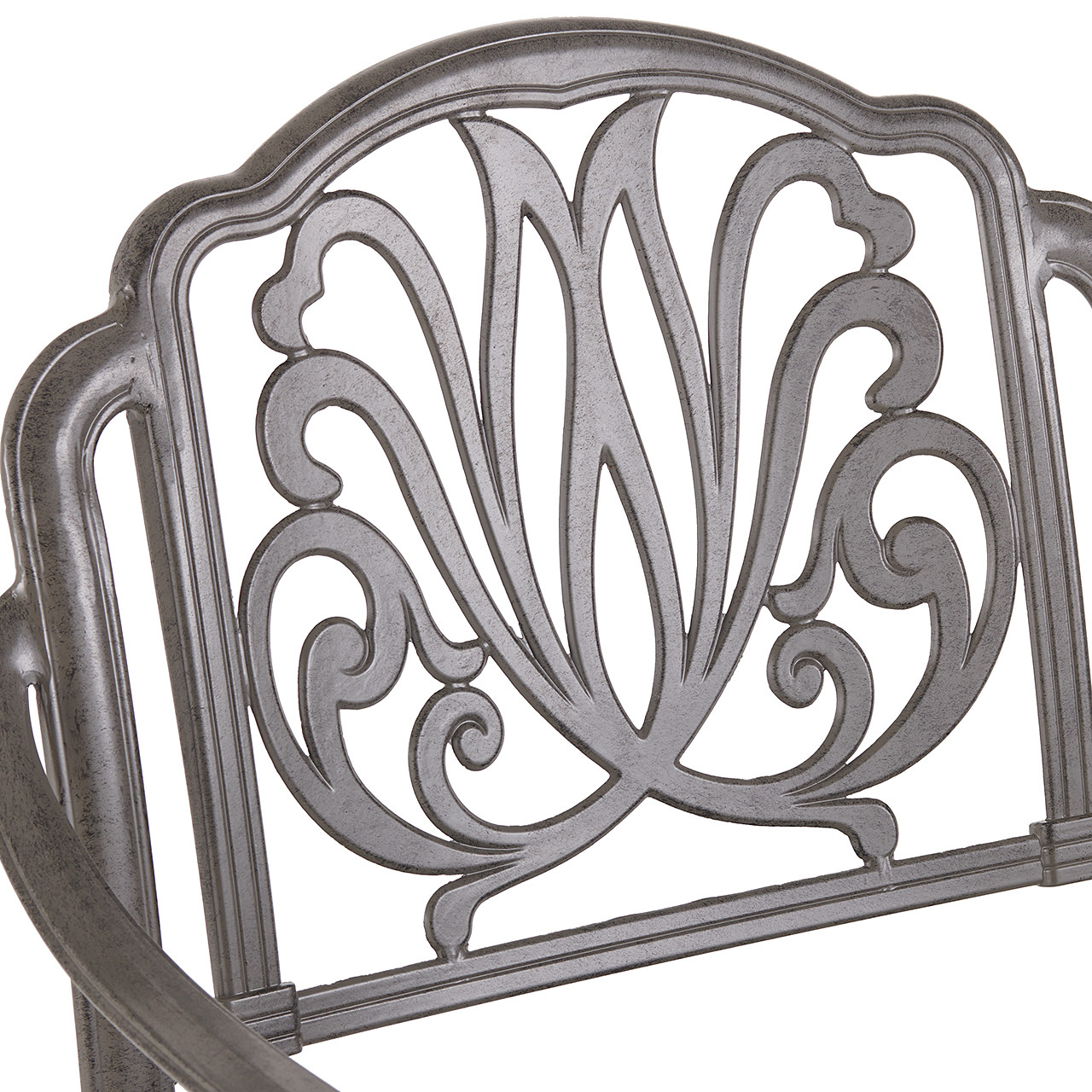 Cadiz Saddle Grey Cast Aluminum Loveseat