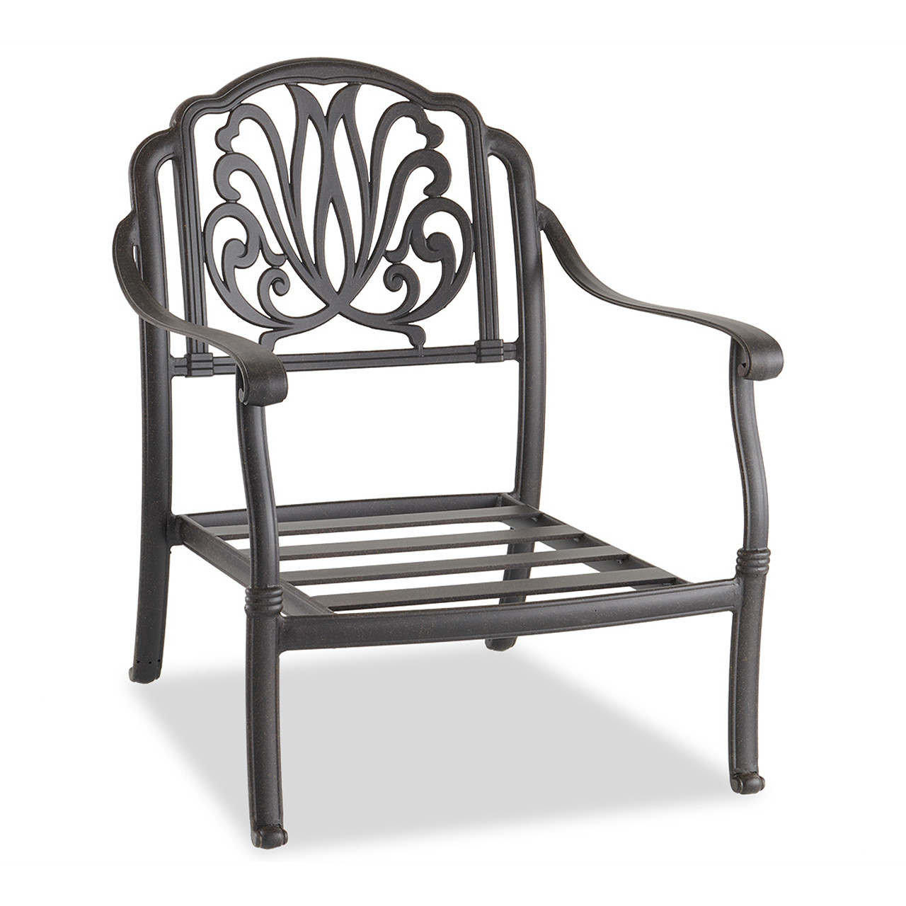 Cadiz Aged Bronze Cast Aluminum Club Chair