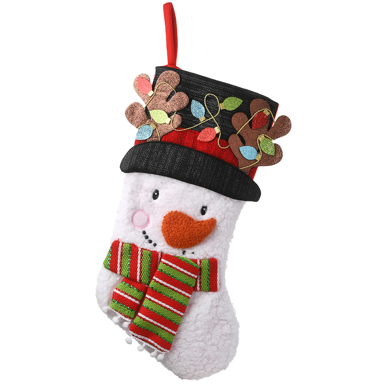 National Tree Company 20 in. Be Merry Collection Novelty Snowman Stocking