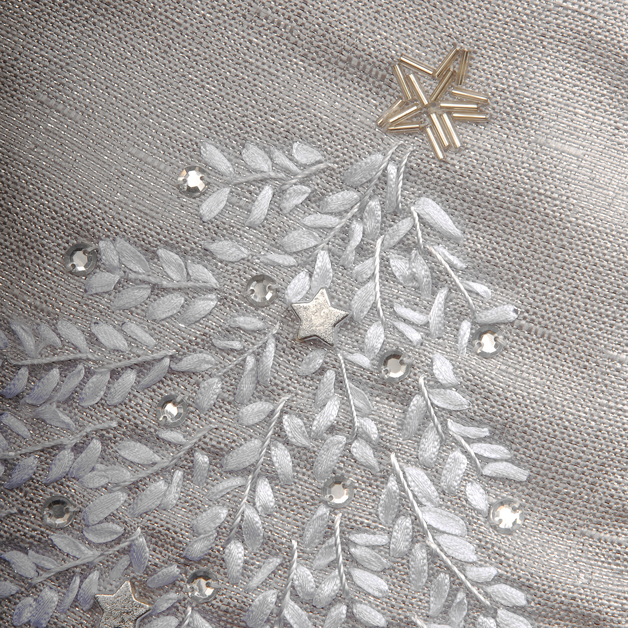 National Tree Company 19 in. Silver Stocking