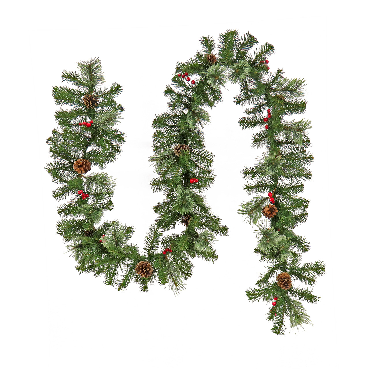 National Tree Company 9 ft. x 10 in. Evergreen and Cashmere Tips Garland