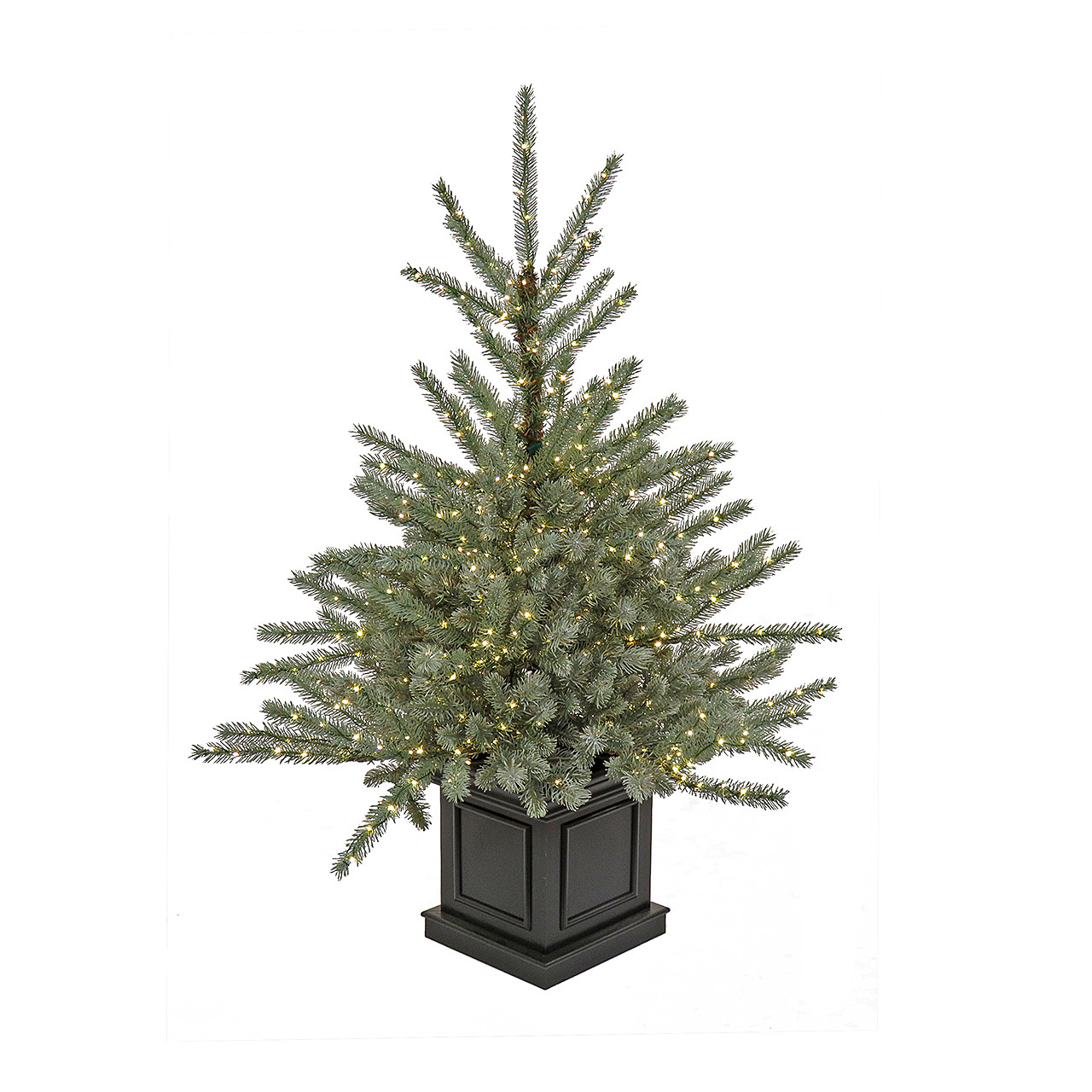 National Tree Company 4 ft. Christmas Blue Evergreen Entrance Tree with 780 Multicolor LED Lights