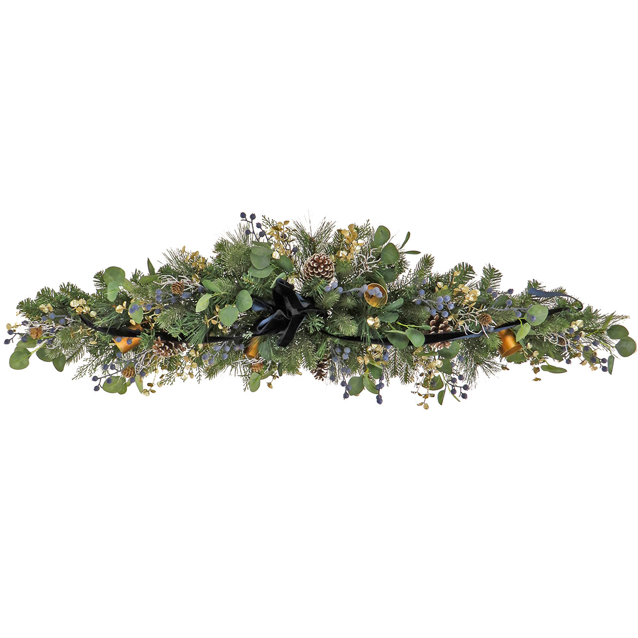 National Tree Company 60 in. Swiss Chic Mantle Swag