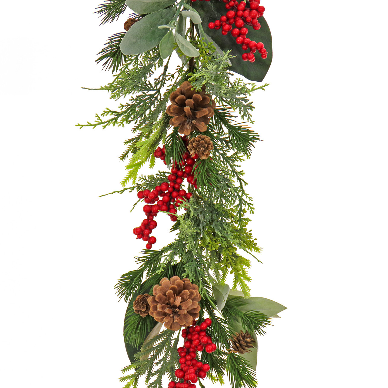 National Tree Company 9 ft. Berries and Greenery Garland