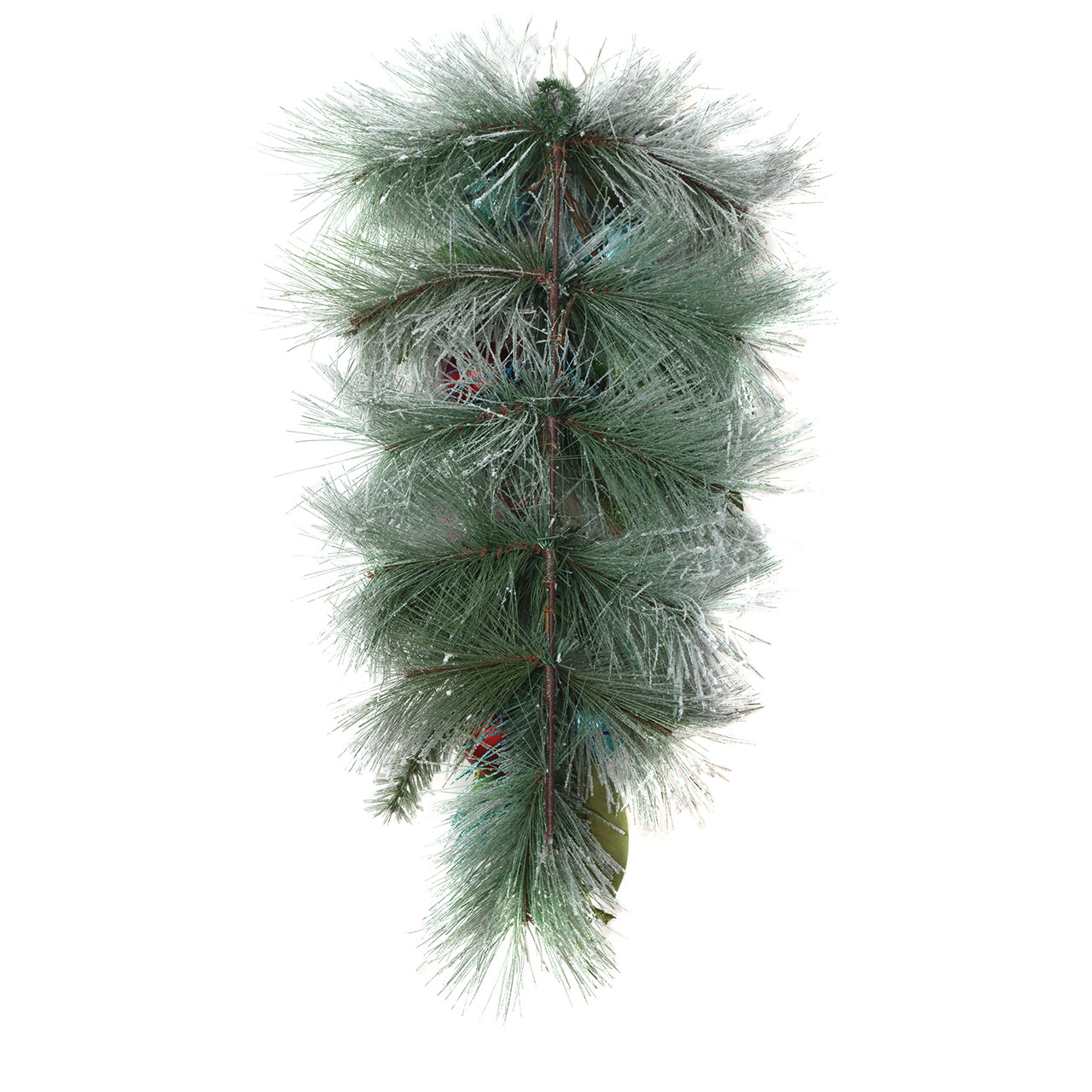 National Tree Company 33 in. Snowy Pine Decorated Teardrop