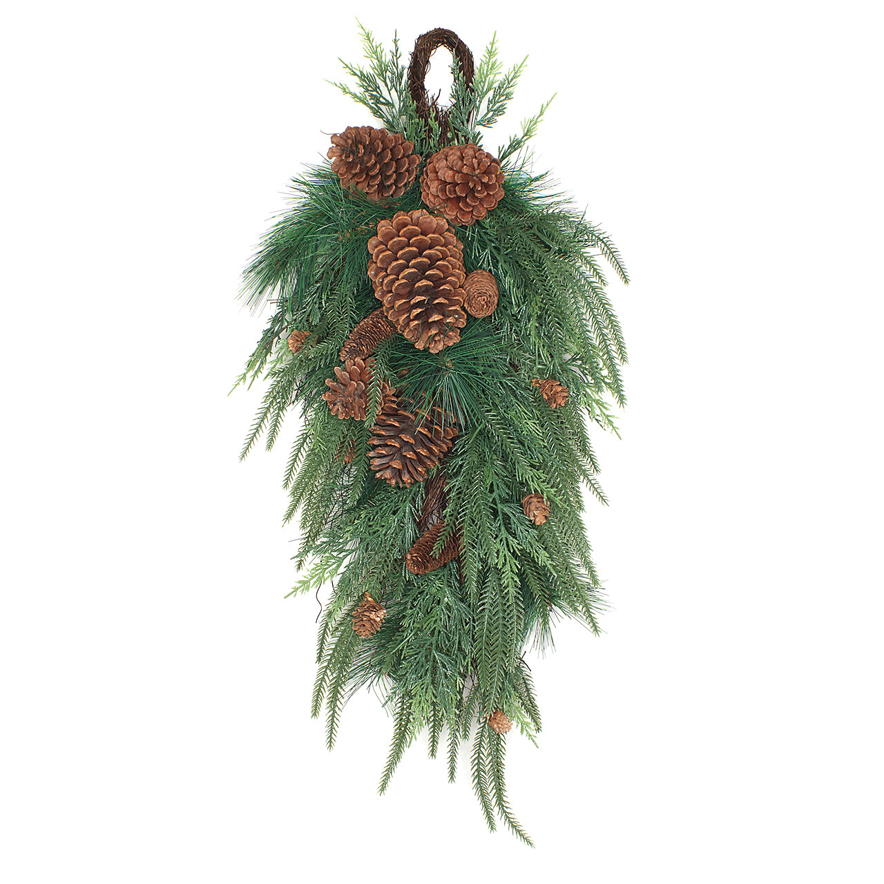 National Tree Company 32 in. Christmas Teardrop with Pinecones